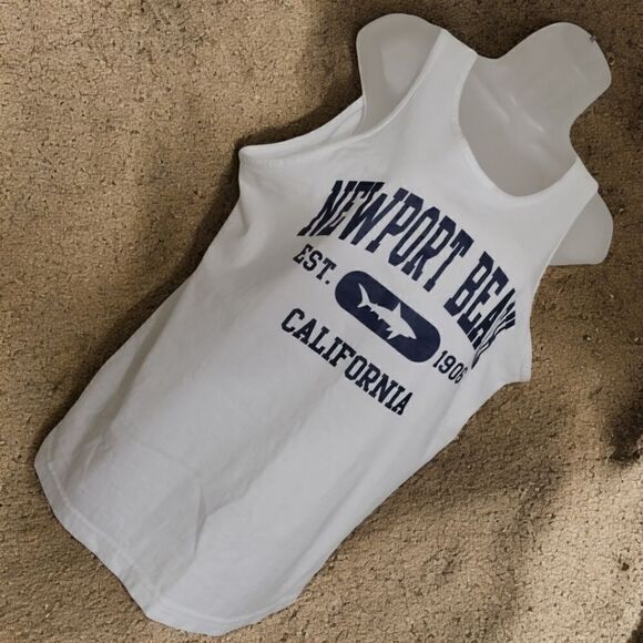 TANK TOP NEWPORT BEACH Est. 1906 CALIFORNIA ALSTYLE APPAREL ACTIVEWEAR MEDIUM - Picture 2 of 16